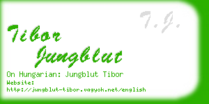 tibor jungblut business card